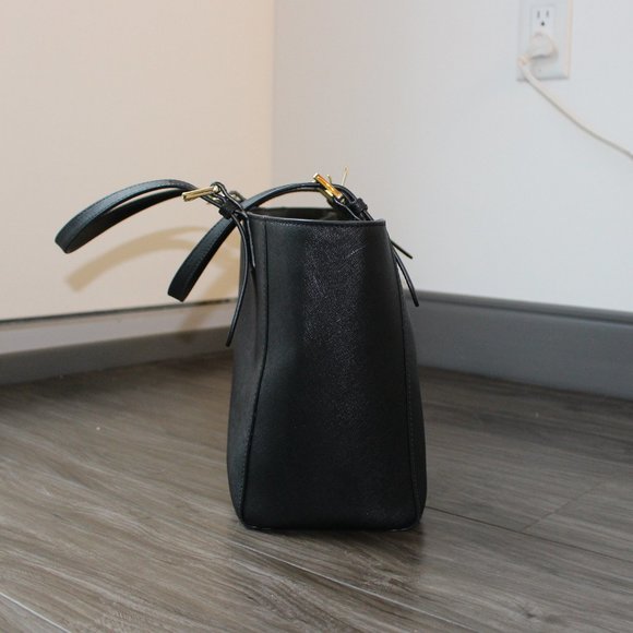 Tory Burch Black Leather Satchel - Picture 3 of 10